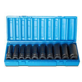 Action - 10 Pieces 1/2 Drive 6-Point Metric Deep Socket Set | 605221004