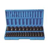 Action - 26 Pieces 1/2 Drive 6-Point Metric Deep Socket Set | 605222601