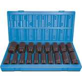 Action - 18 Pieces 3/4 Drive 6-Point Metric Deep Socket Set | 605421801