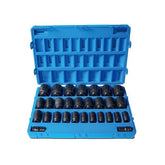 Action - 29 Pieces 3/4 Drive 6-Point Metric Deep Socket Set | 605422901