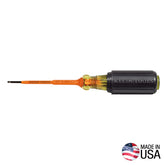 Klein Tools - 3/32" Insulated Slotted Screwdriver | A-607-3-INS