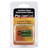 Powercell 1.2V 600mAh NiMH AAA Battery - Card of 2 suits Telstra V1600 CCT, Doro, Uniden etc. | 60AAAHC-C2