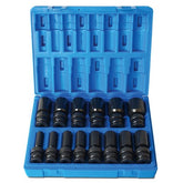 Action - 14 Piece 1/2 Drive Universal 6-Point Imperial Deep Socket Set | 622211401