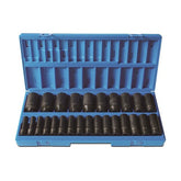 Action - 26 Pieces 1/2 Drive 12-Point Metric Deep Socket Set | 658272601