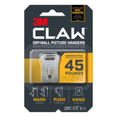 3M - Claw Drywall Picture Hanger 20kg - 3 Pack | 70009119184