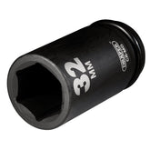 Action 32mm 3/4" Drive 6-point Metric Deep Thin Wall Impact Socket