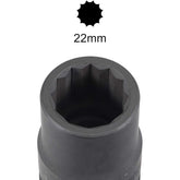 Trax - 22mm 3/4"D 12PT Metskt | ARX-HS3422