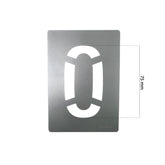 Dy-Mark - Zinc Stencil 0-9 75mm | 13800175