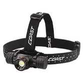 Coast - Rechargeable Pure Beam Focusing LED Headlamp - 2000 Lumens on Turbo Mode | COAXPH34R | 809493