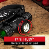 Coast - Rechargeable Pure Beam Focusing LED Headlamp - 1000 Lumens on Turbo Mode | COAXPH30R | 809494