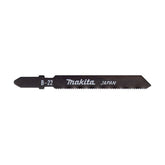 Makita Jig Saw Jigsaw Blade B-52 - Bayonet Type - 5Pk Bi-M 5.5-9.8Tpi / Fine Cut / Wood 5-50mm / Alu 3-35mm / Metal 3-8mm | SKU B-06482
