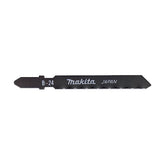 Makita Jig Saw Jigsaw Blade 75mm Bayonet Type - 5Pk Bi-M 10-14TPI / Fine Cut / Wood 5-50mm / Metal 2.5-10mm | SKU P-49622