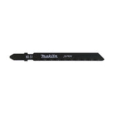 Makita Jig Saw Jigsaw Blade B-27 - Bayonet Type - 5Pk Hss 24Tpi / Fine Scroll Cut / Alu 1-3mm / Metal & S/Steel 1-3mm | SKU A-85787