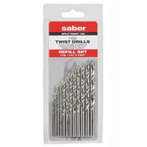 Saber - 13 Piece Bright HSS Jobber Refill Set | 8003-F1S
