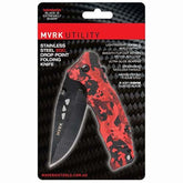 MVRK - Red Camo EDC Folding Knife | 1010-CAMOR