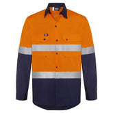 Worksense - Shirt Boomerang CW9186497 LS Ripstop 2T Hoop Tape Vented Orange/Navy Size 5XL | CW9186497ONR5XL