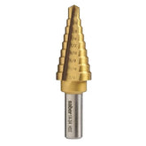 Saber - Saber 1/4" - 3/4" HSS Straight Flute TiN Coated Step Drill | 8030-F2