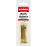Saber - Saber 20 Gauge Hang Sell TiN Coated HSS Double Ended Panel D | 8040-20T