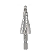 Saber - Saber 4-20 x 2mm Spiral Flute Hex Shank HSS Step Drill | 8031-M2