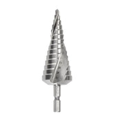 Saber - Saber 4-30 x 2mm Spiral Flute Hex Shank HSS Step Drill | 8031-M3