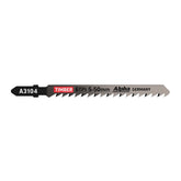 Alpha - 100mm Jigsaw Blade 6 TPI High Speed Cut Cv (x5)