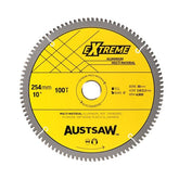 Austsaw - 254mm (10") Aluminium Blade Triple Chip - 30mm Bore - 100 Teeth | ALYC25430100