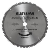Austsaw- 305mm (12in) Aluminium Blade Triple Chip - 25.4mm Bore - 100 Teeth