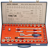 Trax - 40pc 3/8" Drive mm/SAE Socket Set | ARX-38040