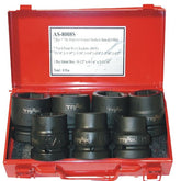 Trax - 7pc 1" Drive Short Imperial Impact Socket Set | AS-8008S