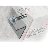 ICCONS® - HD Thin Panel Hex Head M12 X 90 (79309B18090) | ATSeS18090LW 40 pcs