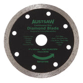 Austsaw- 103mm (4in) Diamond Blade Continuous Rim - 16mm Bore - Continuous
