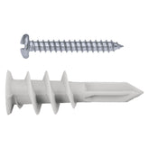 ICCONS® - Nylon Self Drilling Wall Anchor Drill Point With Screw (Pack of 100) | PBNYLONDP-WS