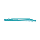 Makita Jig Saw Jigsaw Blade B-23 - Bayonet Type - 5Pk Hss 14Tpi / Fine Cut / Wood 3-35mm / Alu & Metal 2-6mm | SKU A-85743