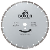Austsaw/Boxer - 400mm (16in) Diamond Blade Boxer Segmented - 25.4/20mm Bore - Segmented Austsaw/Boxer