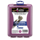 Bordo - 1/16-3/8" 21 Piece HSS Cobalt Drill Set ABS Case | 2010-F2