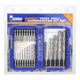 Bordo - 23 Piece IMPACT Screwdriver Power Bit and 2.0-13.0mm HSS Hex | 2206-S2