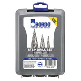 Bordo - HSS Spiral Flute Step Drill Set - Metric | 2601-S1