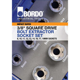Bordo - Bolt Extractor Set 9 Pc 8mm - 19mm | 9905-S1