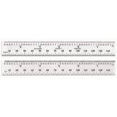 Starrett - Steel Rule with SLC- Spring-Tempered- 150mm- #36 Grads | C636ME-150W/SLC