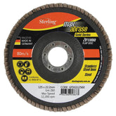 Flap Disc 125mm Z80 Grit Zirconia Xtra Carded (Pk 1)