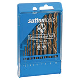 Sutton - Drill D202 Jobber HSS-Co Left Hand Set 1-10mm 10Pc | D202LH10M