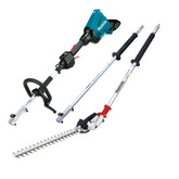 Makita Tools - 18V x 2 Brushless Multi-Function Powerhead - Tool Only (LE400MP) Extension Pole & (EN401MP) Hedge Trimmer Attachment | DUX60ZPH