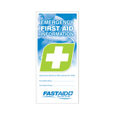 FastAid - Emergency First Aid Information Booklet 50pk | FLB001