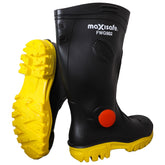 Maxisafe - Foreman Black Safety Toe Gumboot - Size 14 | FWG902-14
