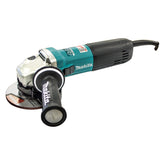 Makita Tools - 125mm (5") Angle Grinder 1400W Constant Speed Control soft start current limiter anti-restart variable speed SJSII anti-vibration handle | GA5040CN01