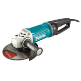 Makita Tools - 230mm (9") Angle Grinder 2400W AFT soft start anti-restart mechanical brake D-shaped handle | GA9071X1