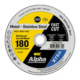 Cutting Disc 180 x 2.5mm XTRA Bulk
