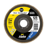 Flap Disc 125mm Z120 Grit Zirconia Xtra Bulk