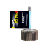 Flap Wheel Mounted 30 x 15 x 6mm A80 Grit AlOx Bulk