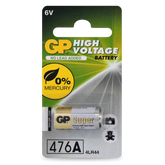 Powercell - GP 6.0V 105mAh GP Alkaline High Voltage Batt - Card of 1 - 4LR44 / A544 /PX28A | GP476AC1